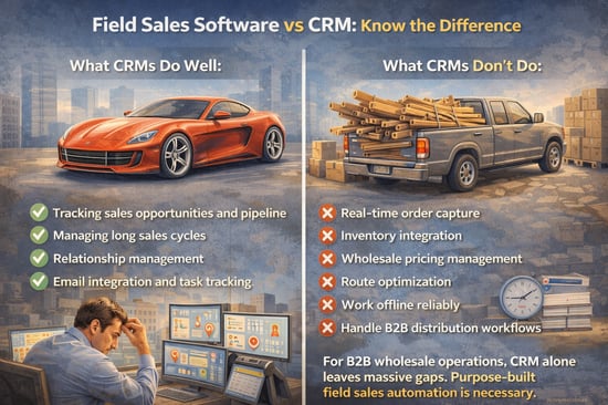 Field Sales Software vs CRM Know the Difference