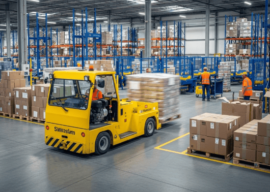 How Tow Tractors Can Help Eliminate Bottlenecks on the Warehouse Floor