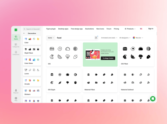 Icons8 design and workflow tool for business