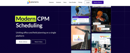 Planera offers modern CPM scheduling