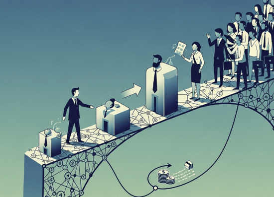 a visual representation of the independent sponsor model