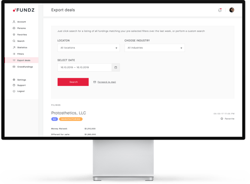 fundz startups lists databases funded