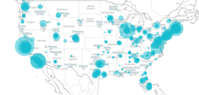 recently funded companies map