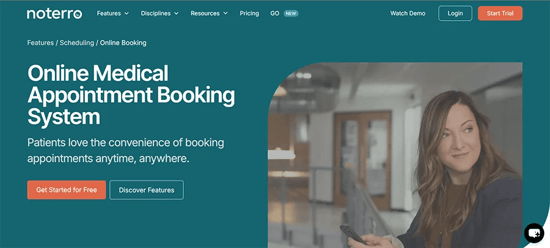 Noterro Online medical appointment booking system