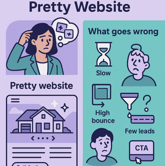 whats the problem with just having a pretty website