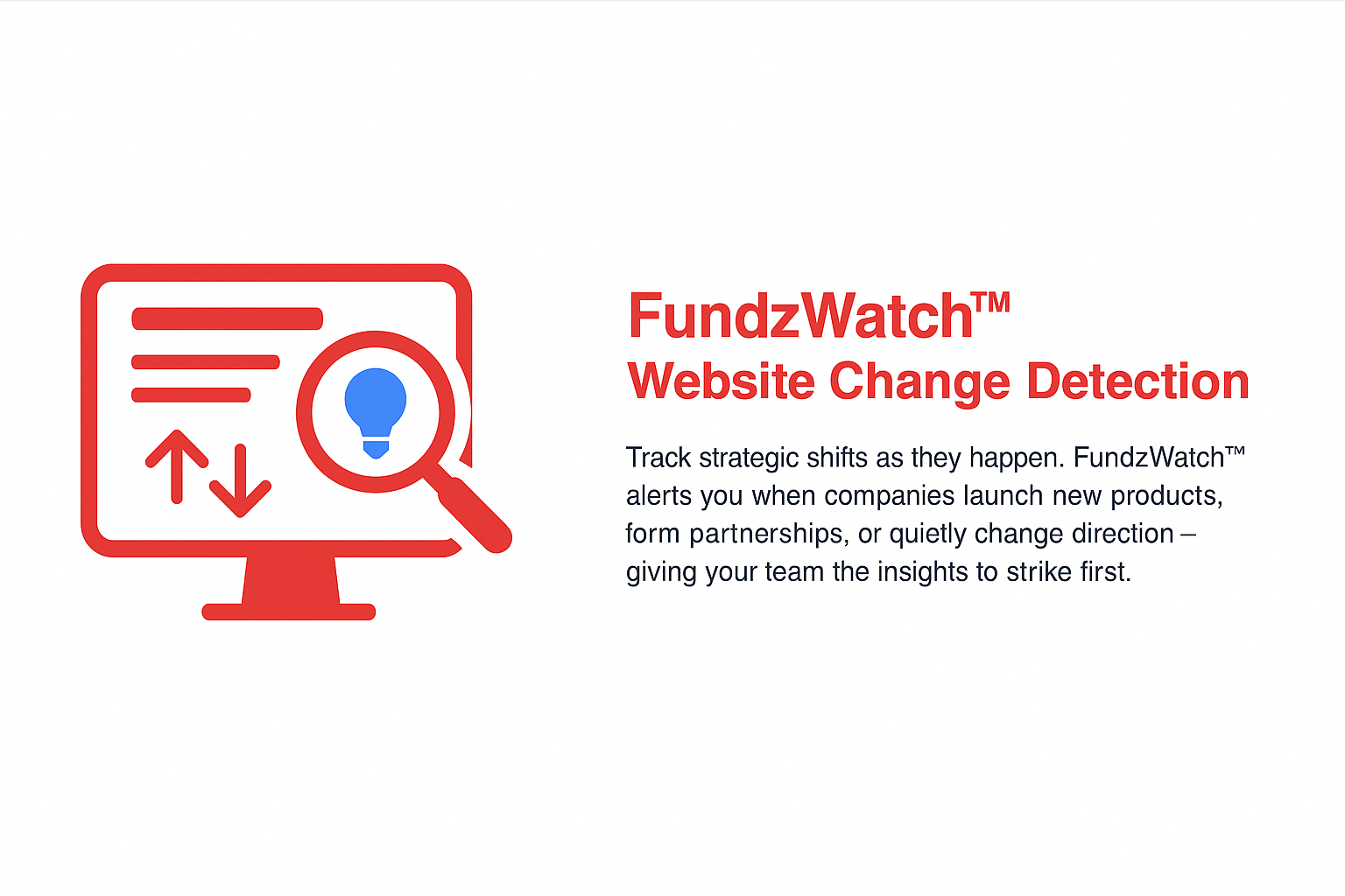 FundzWatch Website Change Detection Graphic